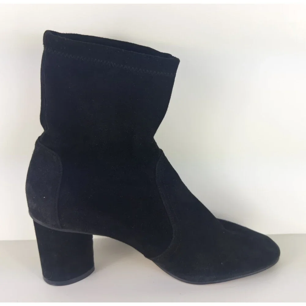 Stuart Weitzman Womens Yuliana Boots 60mm - Black Suede US 7